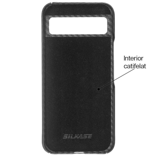 Husa fibra de carbon SILKASE pentru Google Pixel 8A, aramid kevlar, negru mat (SILKASE, Telefoane Google) by www.silkase.ro Husa fibra de carbon SILKASE pentru Google Pixel 8A, aramid kevlar, negru mat (Telefoane Google, H2575) by www.silkase.ro