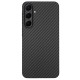 Husa fibra de carbon SILKASE pentru Samsung Galaxy A55, aramid kevlar, negru mat (Telefoane Samsung, H2580) by www.silkase.ro