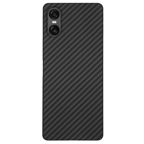 Husa fibra de carbon SILKASE pentru Sony Xperia 10 VI, aramid kevlar, negru mat (SILKASE, Xperia 10 VI) by www.silkase.ro Husa fibra de carbon SILKASE pentru Sony Xperia 10 VI, aramid kevlar, negru mat (Xperia 10 VI, H2581) by www.silkase.ro