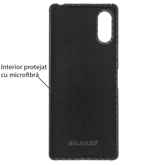 Husa fibra de carbon SILKASE pentru Sony Xperia 10 VI, aramid kevlar, negru mat (SILKASE, Xperia 10 VI) by www.silkase.ro Husa fibra de carbon SILKASE pentru Sony Xperia 10 VI, aramid kevlar, negru mat (Xperia 10 VI, H2581) by www.silkase.ro