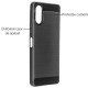 Husa Silicon carbon SILKASE pentru Sony Xperia 10 VI, silicon, culoare negru (Xperia 10 VI, H2589) by www.silkase.ro