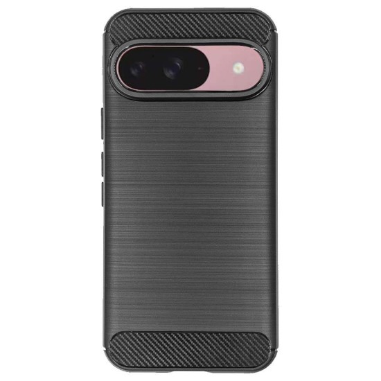 Husa Silicon carbon SILKASE pentru Google Pixel 9, silicon, culoare negru (Telefoane Google, H2591) by www.silkase.ro