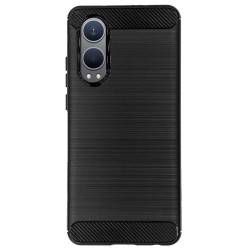 Husa Silicon carbon SILKASE pentru OnePlus Nord CE4 Lite, silicon, culoare negru