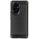 Husa Silicon carbon SILKASE pentru Honor 200, silicon, culoare negru (200, H2597) by www.silkase.ro