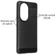 Husa Silicon carbon SILKASE pentru Honor 200, silicon, culoare negru (200, H2597) by www.silkase.ro
