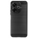 Husa Silicon carbon SILKASE pentru Xiaomi Redmi 13, silicon, culoare negru (Poco F6, H2599) by www.silkase.ro