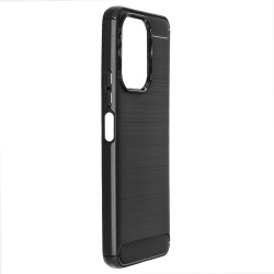 Husa Silicon carbon SILKASE pentru Xiaomi Redmi 13, silicon, culoare negru