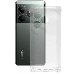 Husa Antishock SILKASE pentru Realme GT6, protectie camera, silicon transparent