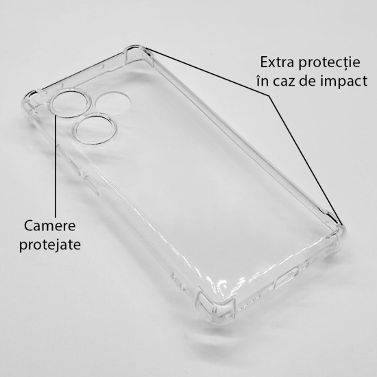 Husa Antishock SILKASE pentru Realme GT6, protectie camera, silicon transparent (SILKASE, Husa Antishock Transparenta) by www.silkase.ro Husa Antishock SILKASE pentru Realme GT6, protectie camera, silicon transparent (GT 6, H2602) by www.silkase.ro