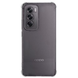 Husa Antishock SILKASE pentru Oppo Reno 12 Pro, protectie camera, silicon transparent