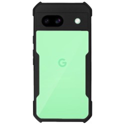 Husa Antigravity SILKASE pentru Google Pixel 8a , AntiShock, negru/transparent