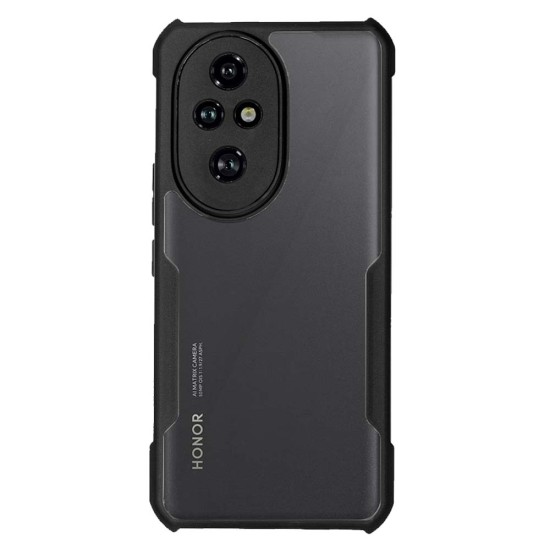 Husa Antigravity SILKASE pentru Honor 200 Pro, AntiShock, negru/transparent (SILKASE, 200 Pro) by www.silkase.ro Husa Antigravity SILKASE pentru Honor 200 Pro, AntiShock, negru/transparent (200 Pro, H2610) by www.silkase.ro