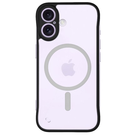 Husa FrameLess SILKASE pentru Apple iPhone 16, MagSafe, plastic , negru/transparent mat (SILKASE, iPhone 16) by www.silkase.ro Husa FrameLess SILKASE pentru Apple iPhone 16, MagSafe, plastic , negru/transparent mat (iPhone 16, H2613) by www.silkase.ro