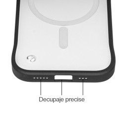 Husa FrameLess SILKASE pentru Apple iPhone 16 Plus, MagSafe, plastic , negru/transparent mat Husa FrameLess SILKASE pentru Apple iPhone 16 Plus, MagSafe, plastic , negru/transparent mat