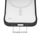 Husa FrameLess SILKASE pentru Apple iPhone 16 Pro Max, MagSafe, plastic , negru/transparent mat (iPhone 16 Pro Max, H2616) by www.silkase.ro