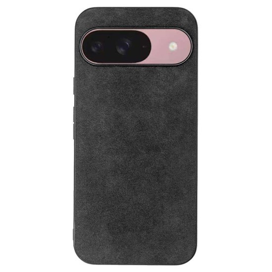 Husa Alcantara SILKASE pentru Google Pixel 9, material soft, culoare negru (Telefoane Google, H2617) by www.silkase.ro