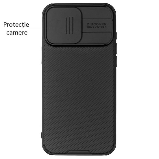 Husa Nillkin pentru Apple iPhone 16 Pro Max, camera privacy, plastic negru (Nillkin, iPhone 16 Pro Max) by www.silkase.ro Husa Nillkin pentru Apple iPhone 16 Pro Max, camera privacy, plastic negru (iPhone 16 Pro Max, H2620) by www.silkase.ro
