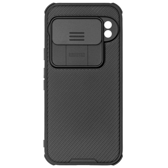 Husa Nillkin pentru Google Pixel 9 Pro, camera privacy, plastic negru (Nillkin, Telefoane Google) by www.silkase.ro Husa Nillkin pentru Google Pixel 9 Pro, camera privacy, plastic negru (Telefoane Google, H2621) by www.silkase.ro