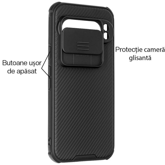 Husa Nillkin pentru Google Pixel 9 Pro, camera privacy, plastic negru (Nillkin, Telefoane Google) by www.silkase.ro Husa Nillkin pentru Google Pixel 9 Pro, camera privacy, plastic negru (Telefoane Google, H2621) by www.silkase.ro