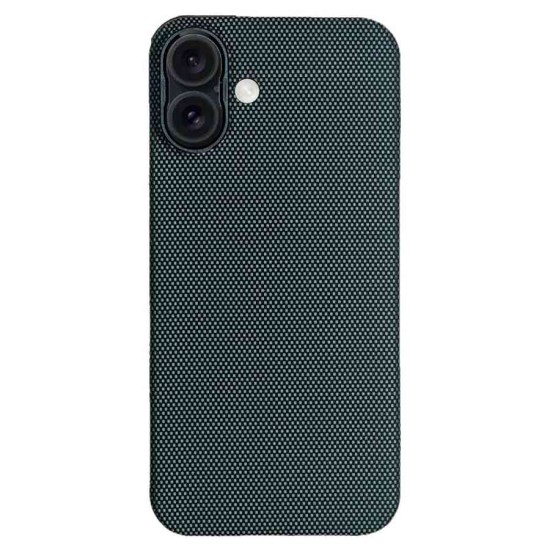Husa fibra de carbon MagSafe SILKASE pentru Apple iPhone 16 Plus, aramid kevlar, metal camera, albastru (iPhone 16 Plus, H2632) by www.silkase.ro