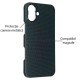 Husa fibra de carbon MagSafe SILKASE pentru Apple iPhone 16 Plus, aramid kevlar, metal camera, albastru (iPhone 16 Plus, H2632) by www.silkase.ro
