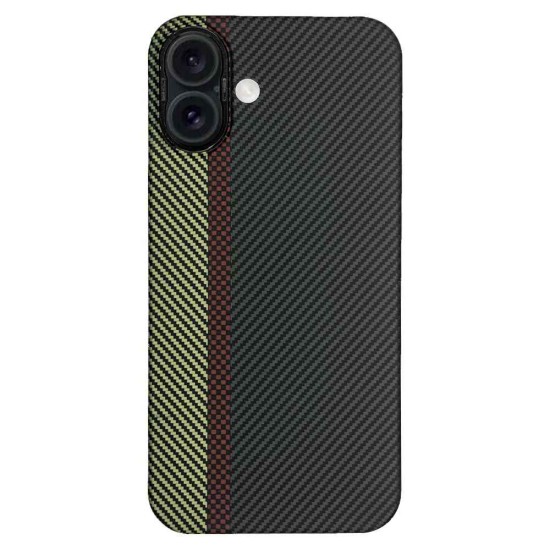 Husa fibra de carbon MagSafe SILKASE pentru Apple iPhone 16, aramid kevlar, metal camera, negru/galben (SILKASE, iPhone 16) by www.silkase.ro Husa fibra de carbon MagSafe SILKASE pentru Apple iPhone 16, aramid kevlar, metal camera, negru/galben (iPhone 16, H2635) by www.silkase.ro