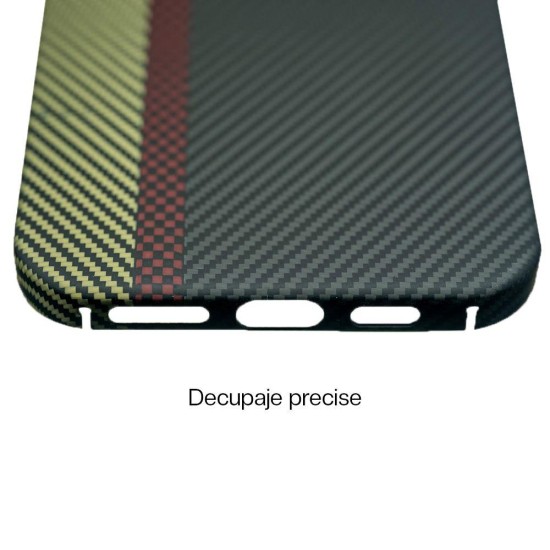 Husa fibra de carbon MagSafe SILKASE pentru Apple iPhone 16, aramid kevlar, metal camera, negru/galben (SILKASE, iPhone 16) by www.silkase.ro Husa fibra de carbon MagSafe SILKASE pentru Apple iPhone 16, aramid kevlar, metal camera, negru/galben (iPhone 16, H2635) by www.silkase.ro