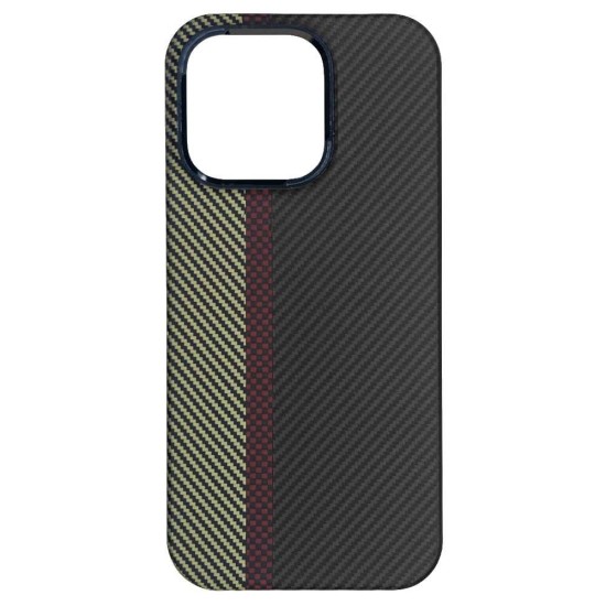 Husa fibra de carbon MagSafe SILKASE pentru Apple iPhone 16 Pro, aramid kevlar, metal camera, negru/galben (SILKASE, iPhone 16 Pro) by www.silkase.ro Husa fibra de carbon MagSafe SILKASE pentru Apple iPhone 16 Pro, aramid kevlar, metal camera, negru/galben (iPhone 16 Pro, H2637) by www.silkase.ro