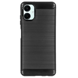 Husa Silicon carbon SILKASE pentru Samsung Galaxy A06, silicon, culoare negru
