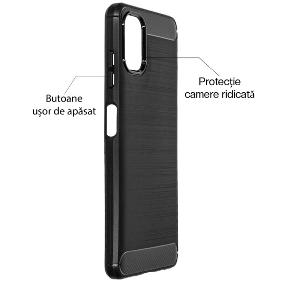 Husa Silicon carbon SILKASE pentru Samsung Galaxy A06, silicon, culoare negru (SILKASE, Telefoane Samsung) by www.silkase.ro Husa Silicon carbon SILKASE pentru Samsung Galaxy A06, silicon, culoare negru (Telefoane Samsung, H2645) by www.silkase.ro
