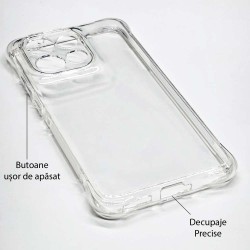Husa Antishock SILKASE pentru Motorola Edge 50 Neo, protectie camera, silicon transparent Husa Antishock SILKASE pentru Motorola Edge 50 Neo, protectie camera, silicon transparent