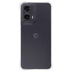 Husa Antishock SILKASE pentru Motorola Moto g35, protectie camera, silicon transparent