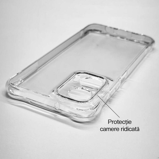 Husa Antishock SILKASE pentru Motorola Moto g35, protectie camera, silicon transparent (SILKASE, Husa Antishock Transparenta) by www.silkase.ro Husa Antishock SILKASE pentru Motorola Moto g35, protectie camera, silicon transparent (Moto G35 5G, H2649) by www.silkase.ro