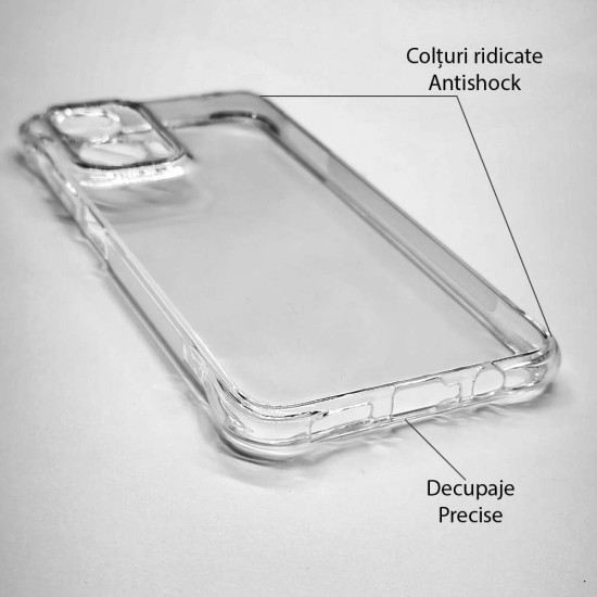 Husa Antishock SILKASE pentru Motorola Moto g35, protectie camera, silicon transparent (SILKASE, Husa Antishock Transparenta) by www.silkase.ro Husa Antishock SILKASE pentru Motorola Moto g35, protectie camera, silicon transparent (Moto G35 5G, H2649) by www.silkase.ro