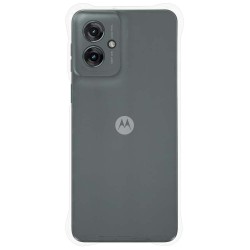 Husa Antishock SILKASE pentru Motorola Moto g55, protectie camera, silicon transparent
