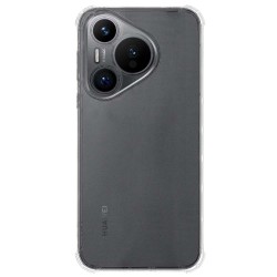 Husa Antishock SILKASE pentru Huawei Pura 70 Pro, protectie camera, silicon transparent