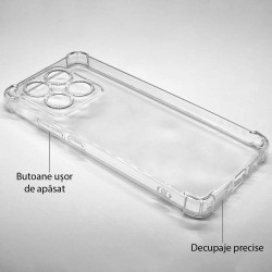 Husa Antishock SILKASE pentru Xiaomi 14T, protectie camera, silicon transparent Husa Antishock SILKASE pentru Xiaomi 14T, protectie camera, silicon transparent