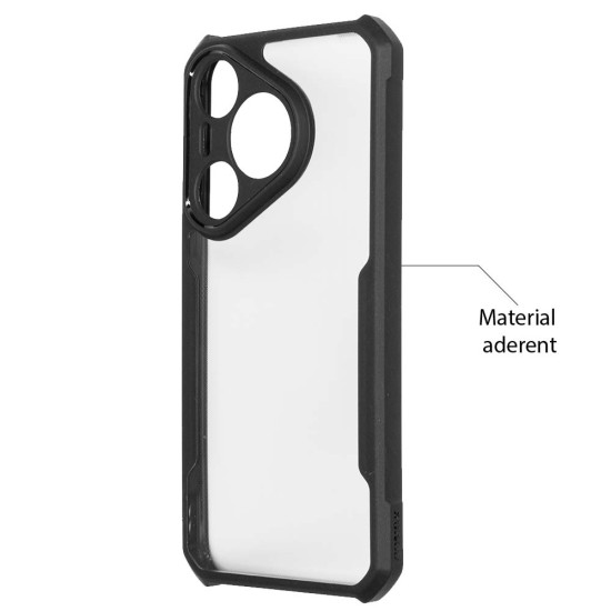 Husa Antigravity SILKASE pentru Huawei Pura 70 Pro, AntiShock, negru/transparent (SILKASE, Husa AntiGravity) by www.silkase.ro Husa Antigravity SILKASE pentru Huawei Pura 70 Pro, AntiShock, negru/transparent (Pura 70 Pro, H2663) by www.silkase.ro