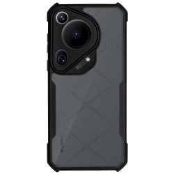Husa Antigravity SILKASE pentru Huawei Pura 70 Ultra,  AntiShock, negru/transparent