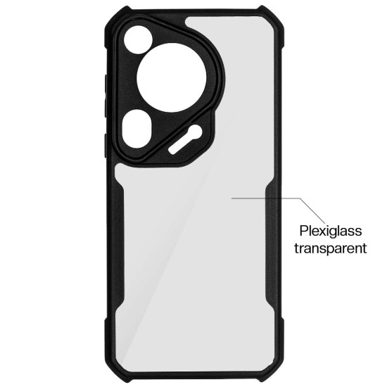 Husa Antigravity SILKASE pentru Huawei Pura 70 Ultra, AntiShock, negru/transparent (SILKASE, Husa AntiGravity) by www.silkase.ro Husa Antigravity SILKASE pentru Huawei Pura 70 Ultra, AntiShock, negru/transparent (Pura 70 Ultra, H2664) by www.silkase.ro