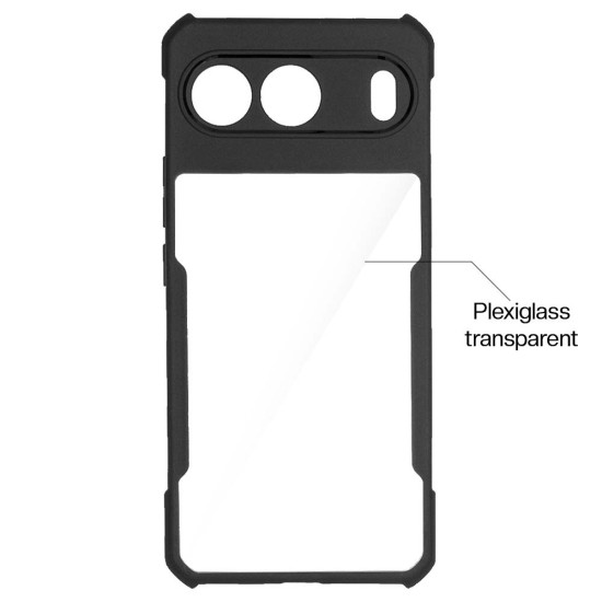 Husa Antigravity SILKASE pentru OnePlus Nord 4,  AntiShock, negru/transparent (Telefoane OnePlus, H2666) by www.silkase.ro