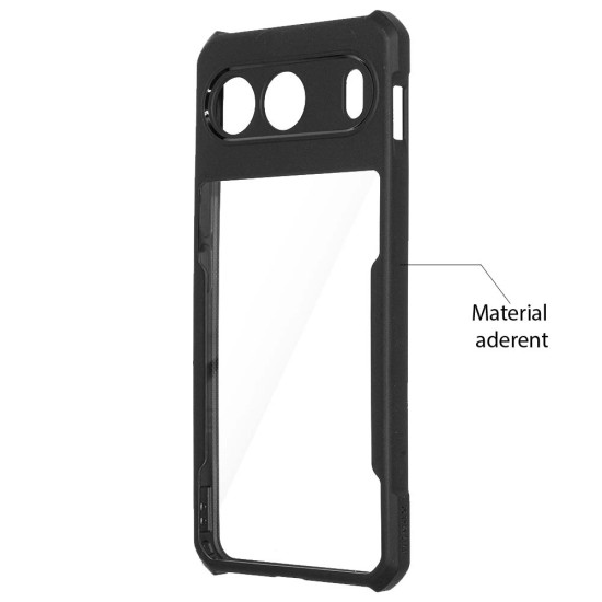 Husa Antigravity SILKASE pentru OnePlus Nord 4,  AntiShock, negru/transparent (Telefoane OnePlus, H2666) by www.silkase.ro
