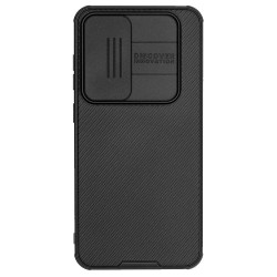 Husa Nillkin pentru Samsung S25 Plus, camera privacy, plastic negru Husa Nillkin pentru Samsung S25 Plus, camera privacy, plastic negru