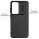 Husa Nillkin pentru Samsung S25, camera privacy, plastic negru (S25, H2717) by www.silkase.ro