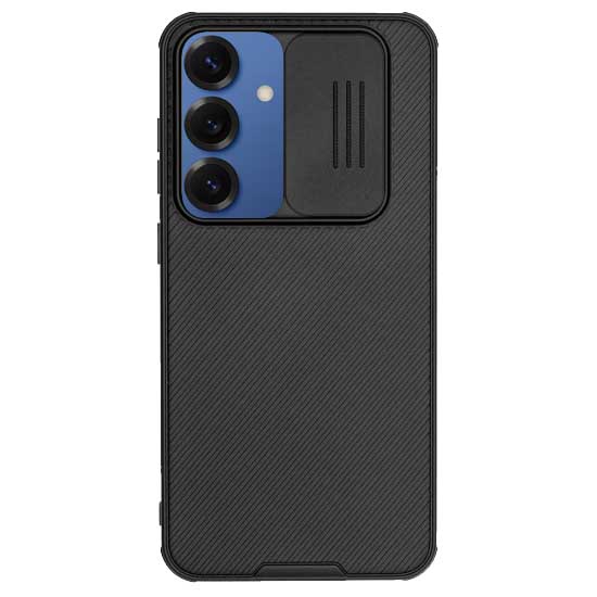 Husa Nillkin pentru Samsung S25, camera privacy, plastic negru (S25, H2717) by www.silkase.ro
