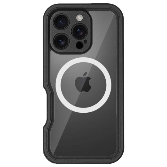 Husa SILKASE Diving, iPhone 16 Pro Max, waterproof, shock proof protectie apa, negru (iPhone 16 Pro Max, H2675) by www.silkase.ro