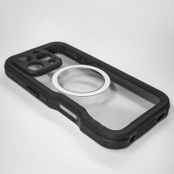 Husa SILKASE Diving, iPhone 16 Pro Max, waterproof, shock proof protectie apa, negru