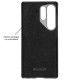 Husa fibra de carbon MagSafe SILKASE pentru Samsung S25 Ultra, aramid kevlar, metal camera, negru mat (S25 Ultra, H2683) by www.silkase.ro