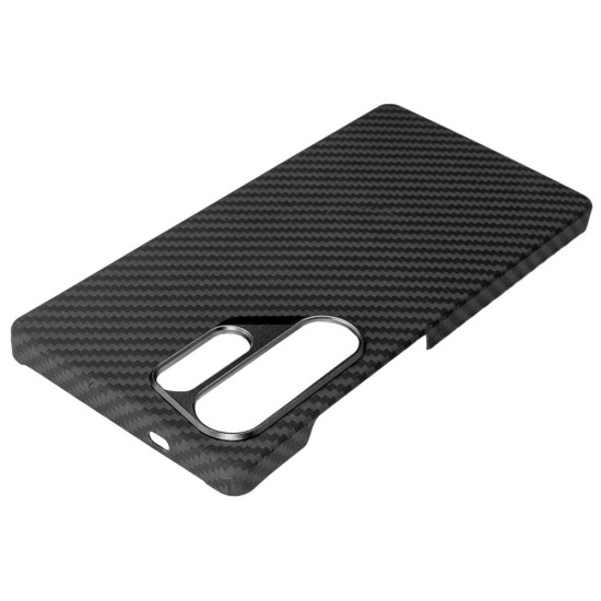 Husa fibra de carbon MagSafe SILKASE pentru Samsung S25 Ultra, aramid kevlar, metal camera, negru mat (S25 Ultra, H2683) by www.silkase.ro