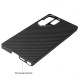 Husa fibra de carbon MagSafe SILKASE pentru Samsung S25 Ultra, aramid kevlar, metal camera, negru mat (S25 Ultra, H2683) by www.silkase.ro